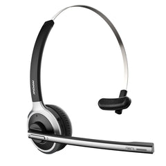 1/2 pack Mpow M5 Bluetooth V5.0 Headset Wireless Truck Driver Headphones Hands-free Call Headset with Mic for Call Center Office