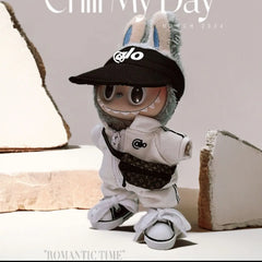 Clothes only] one or two generations of LABUBU sitting party keychain Labubu clothes pendant fashion cute casual suit