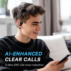 Baseus Eli 10i Fit Open-Ear Earphones Wireless Bluetooth 5.4 Headphones IP54 Waterproof Air conduction AI Clear Calls Earbuds
