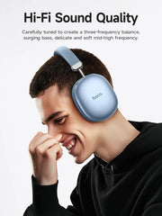 HOCO W35 Max Wireless HiFi Music Headphone 42mm Coil Speaker Candy Color Bluetooth 5.3 Sport Earphone Support AUX/TF Card Mode