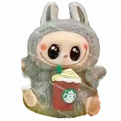 Labubu Mini plush doll clothes accessories for korea kpop exo labubu v1 v2 idol dolls pit strip climbing suit clothes gift