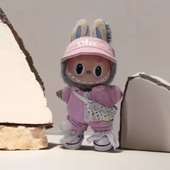Clothes only] one or two generations of LABUBU sitting party keychain Labubu clothes pendant fashion cute casual suit