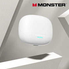 Monster MQT52 Wireless Bluetooth 5.4 Earphones Long Battery Life Gaming Headphones Dual Mode HIFI Stereo Sound Headset With Mic