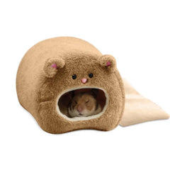 Hamster Soft Warm Bed Rat Hammock Pig Squirrel Winter Pet Toy Hamster Cage House Hanging Nest+Mat House Bed Animal Mice Rat Nest