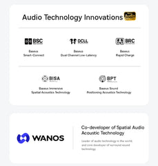 Baseus Eli 10i Fit Open-Ear Earphones Wireless Bluetooth 5.4 Headphones IP54 Waterproof Air conduction AI Clear Calls Earbuds