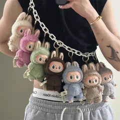 2025 Spot Hot Labubu Character Series PVC Pendant Doll Model Monster Replica Keychain Boy