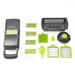 16 in 1 Multifunctional Vegetable Chopper Onion Chopper Handle Food Grid Food Chopper Kitchen Vegetable Slicer Dicer