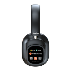 Siindoo NEWEST Hybrid ANC Wireless Headphone, ANC930Plus With Multi Magnetic Touch Control LED Screen 1GB MP3 AND APP Download