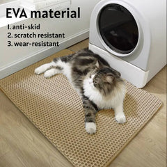 TOUA Choice Double Layer EVA Cat Litter Pad Bed Cats Large 75cm Waterproof Sand Basin Filter Kitten Dog Pet Products Accessories