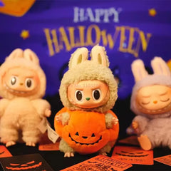 2024 New Labubu Halloween Pumpkin Pendant Cloth Happy Festival Vinyl Plush Doll Clothes Cute Doll Accessories Gifts Surrounding