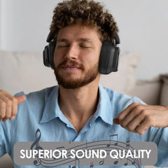 Siindoo NEWEST Hybrid ANC Wireless Headphone, ANC930Plus With Multi Magnetic Touch Control LED Screen 1GB MP3 AND APP Download