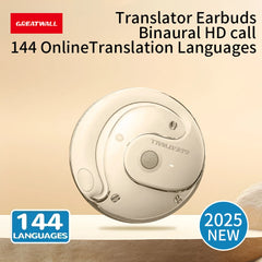 GREATWALL Hanging ear translation headphones, sports high fidelity stereo headphones, can translate 144 languages online