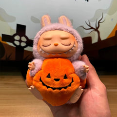 2024 New Labubu Halloween Pumpkin Pendant Cloth Happy Festival Vinyl Plush Doll Clothes Cute Doll Accessories Gifts Surrounding