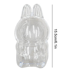 For Labubu Transparent Protective Cover Vinyl Doll Storage Box Cute Elf Plushie Display Cover for Holiday Gifts