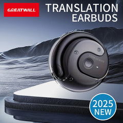 GREATWALL Hanging ear translation headphones, sports high fidelity stereo headphones, can translate 144 languages online