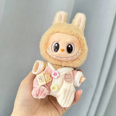 17cm Cute Mini Plush Doll'S Clothes Outfit Accessories  Labubu Idol Dolls shark onesie Clothing DIY Girl Gift