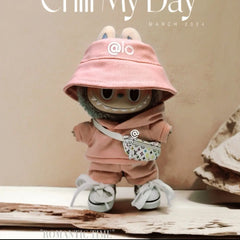 Clothes only] one or two generations of LABUBU sitting party keychain Labubu clothes pendant fashion cute casual suit