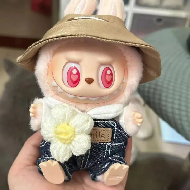 Labubu Designer Clothes Collection: Cute Doll Outfits, Luxury Toy Gift Ornaments with Seat Accessory
