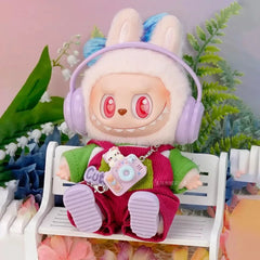 17cm Labubu Doll's Clothes Cute Fashion V1V2 Idol Clothing DIY Kids Gift Labubu Dress Cloak Gift Clothes Hair accessories Ropa