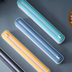 2 in 1 Plastic Wrap Dispenser Food Cling Film Cutter Wrap Storage Box Aluminum Foil Stretch Film Cutter Kitchen Accessories