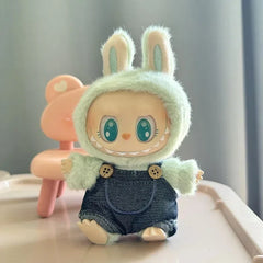 Labubu Designer Clothes Collection: Cute Doll Outfits, Luxury Toy Gift Ornaments with Seat Accessory