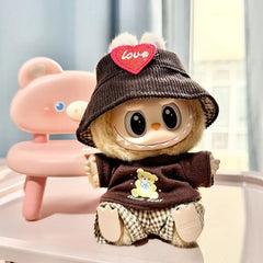 Labubu Designer Clothes Collection: Cute Doll Outfits, Luxury Toy Gift Ornaments with Seat Accessory