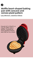 Heart Shape 106MM Size Miniature Electric Oven Mini Waffle Maker Model Kitchen Furniture Accessories For Couples Valentines Day