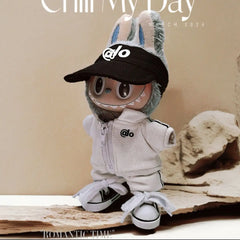 Clothes only] one or two generations of LABUBU sitting party keychain Labubu clothes pendant fashion cute casual suit