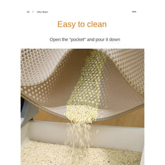 TOUA Choice Double Layer EVA Cat Litter Pad Bed Cats Large 75cm Waterproof Sand Basin Filter Kitten Dog Pet Products Accessories