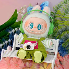 17cm Labubu Doll's Clothes Cute Fashion V1V2 Idol Clothing DIY Kids Gift Labubu Dress Cloak Gift Clothes Hair accessories Ropa