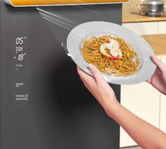 2 in 1 Food Film Dispenser Wrap Dispenser with Cutter Storage Box Aluminum Foil Stretch Film Cutter Wall Shelf Kitchen Organizer