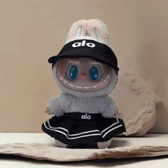 Clothes only] one or two generations of LABUBU sitting party keychain Labubu clothes pendant fashion cute casual suit