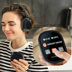 Siindoo NEWEST Hybrid ANC Wireless Headphone, ANC930Plus With Multi Magnetic Touch Control LED Screen 1GB MP3 AND APP Download