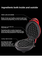 Heart Shape 106MM Size Miniature Electric Oven Mini Waffle Maker Model Kitchen Furniture Accessories For Couples Valentines Day