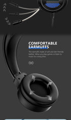 SW-G10 New Gaming Headset Headphones With Mic Stereo Earphones Deep Bass For PC Computer Gamer Laptop Auriculares For PS4 Xbo