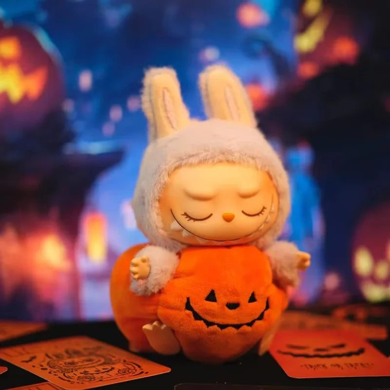 2024 New Labubu Halloween Pumpkin Pendant Cloth Happy Festival Vinyl Plush Doll Clothes Cute Doll Accessories Gifts Surrounding