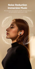 Toocki ANC Bluetooth Earphone 5.4 Dual Noise Cancellation Waterproof Wireless Headphone 3D Stereo In-ear ENC Earbuds With Mic