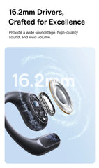 Baseus Eli 10i Fit Open-Ear Earphones Wireless Bluetooth 5.4 Headphones IP54 Waterproof Air conduction AI Clear Calls Earbuds