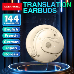 GREATWALL Hanging ear translation headphones, sports high fidelity stereo headphones, can translate 144 languages online