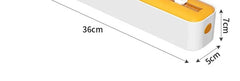 2 in 1 Food Film Dispenser Wrap Dispenser with Cutter Storage Box Aluminum Foil Stretch Film Cutter Wall Shelf Kitchen Organizer