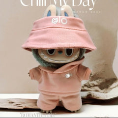 Clothes only] one or two generations of LABUBU sitting party keychain Labubu clothes pendant fashion cute casual suit