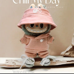 Clothes only] one or two generations of LABUBU sitting party keychain Labubu clothes pendant fashion cute casual suit