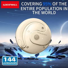 GREATWALL Hanging ear translation headphones, sports high fidelity stereo headphones, can translate 144 languages online