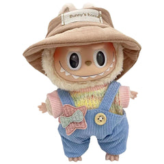 17cm Labubu Mini Plush Doll'S Clothes Outfit Accessories Cos Anime Plush Cartoon Decor For labubu shark onesie Clothing DIY Girl Gifts