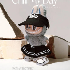 Clothes only] one or two generations of LABUBU sitting party keychain Labubu clothes pendant fashion cute casual suit