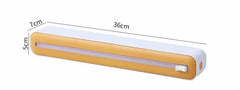 2 in 1 Plastic Wrap Dispenser Food Cling Film Cutter Wrap Storage Box Aluminum Foil Stretch Film Cutter Kitchen Accessories