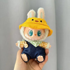 Labubu Designer Clothes Collection: Cute Doll Outfits, Luxury Toy Gift Ornaments with Seat Accessory