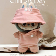 Clothes only] one or two generations of LABUBU sitting party keychain Labubu clothes pendant fashion cute casual suit