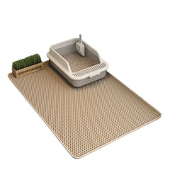 TOUA Choice Double Layer EVA Cat Litter Pad Bed Cats Large 75cm Waterproof Sand Basin Filter Kitten Dog Pet Products Accessories