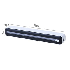 2 in 1 Plastic Wrap Dispenser Food Cling Film Cutter Wrap Storage Box Aluminum Foil Stretch Film Cutter Kitchen Accessories